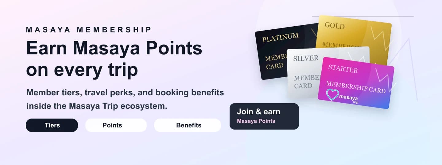 Masaya membership rewards banner